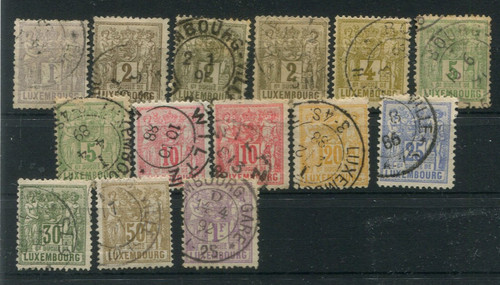 Luxemburg aus 45 55 - -, nr.